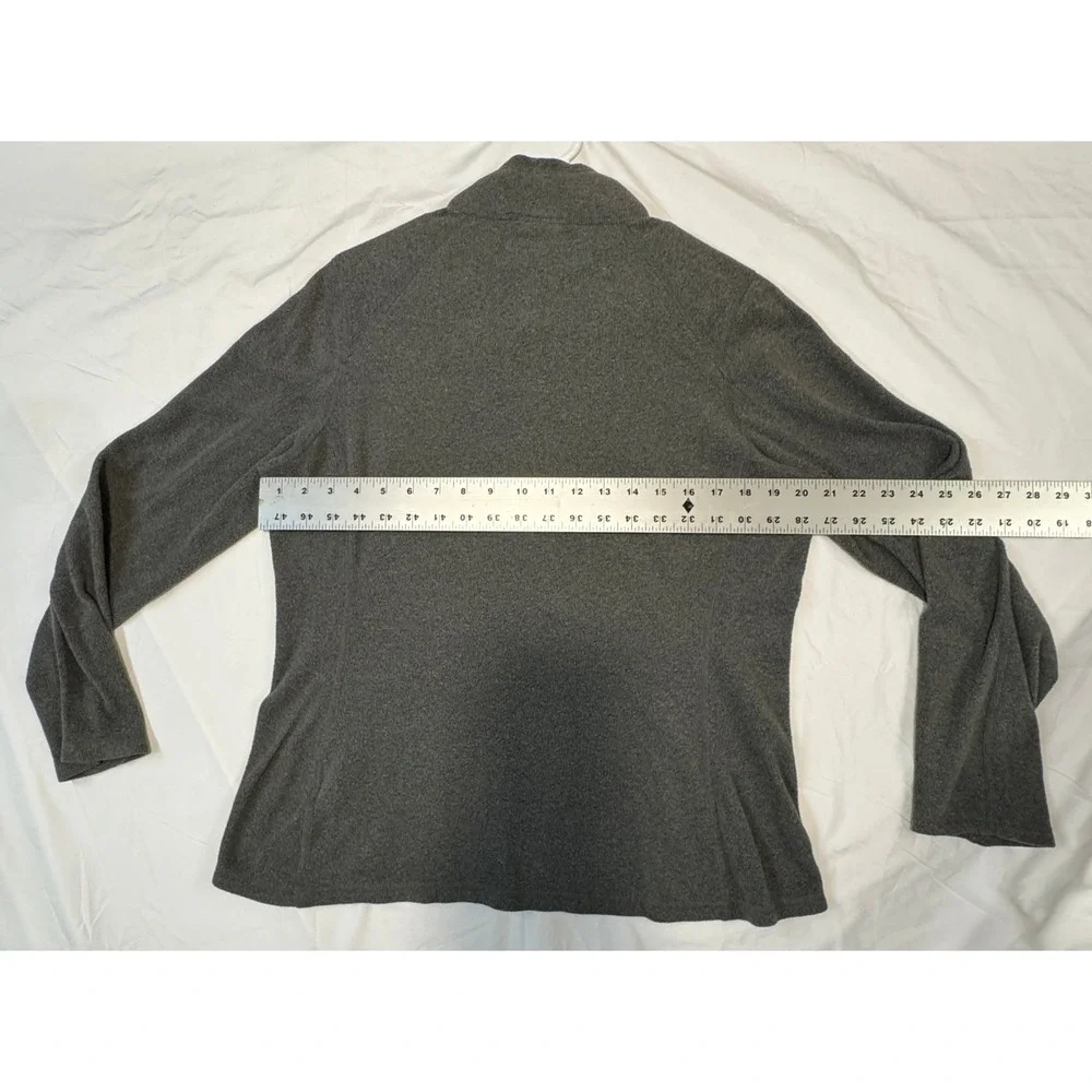 The North Face TKA 100 Glacier Quarter Zip Fleece Pullover Gray Mens Large AJHP